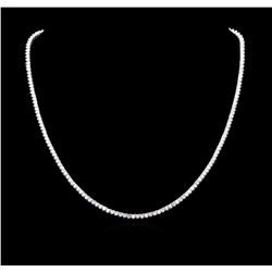 18KT White Gold 3.39ctw Diamond Necklace