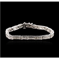 14KT White Gold 2.00ctw Diamond Tennis Bracelet