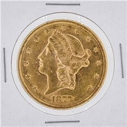 1877-S $20 AU Liberty Head Double Eagle Coin