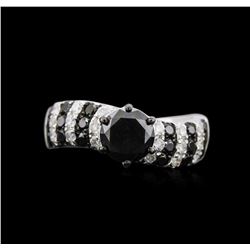 18KT White Gold 2.40ctw Black Diamond Ring