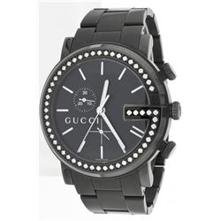 Gents Gucci Black PVD 2.00ctw Diamond 101M Wristwatch