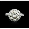 Image 1 : 14KT White Gold 4.99ctw Diamond Ring