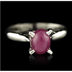 SILVER 2.47ct Ruby Ring