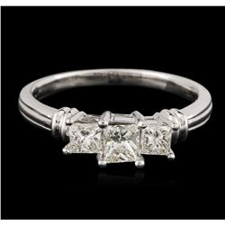 Platinum 0.97ctw Diamond Ring