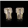 Image 1 : 14KT Yellow Gold 1.72ctw Diamond Earrings
