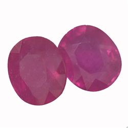 15.15ctw Oval Mixed Ruby Parcel