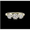 Image 1 : 14KT Yellow Gold 0.50ctw Diamond Ring