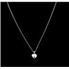 Image 3 : 14KT White Gold Heart Shape Locket Pendant With Chain