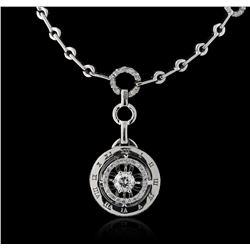 14KT White Gold 0.90ctw Diamond Necklace