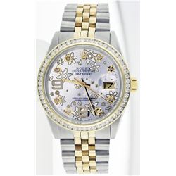 Gents Rolex Two-Tone 1.30ctw Diamond DateJust Wristwatch