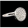 Image 2 : 14KT White Gold 0.51ctw Diamond Ring