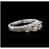 Image 2 : 14KT White Gold 1.38ctw Diamond Ring