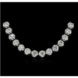 18KT White Gold 21.39ctw Diamond Necklace