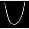 Image 2 : 18KT White Gold 21.39ctw Diamond Necklace