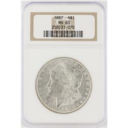 1887 NGC MS63 Morgan Silver Dollar