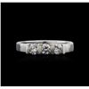 Image 1 : Platinum 0.75ctw Diamond Ring