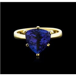 18KT Yellow Gold 4.82ct Tanzanite Ring