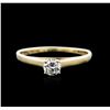 Image 1 : 14KT Yellow Gold 0.25ct Diamond Solitaire Ring