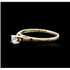 Image 2 : 14KT Yellow Gold 0.25ct Diamond Solitaire Ring