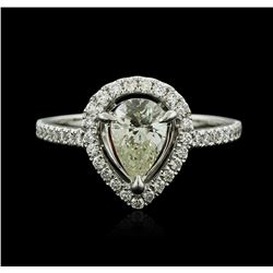 18KT White Gold 1.06ctw Diamond Ring