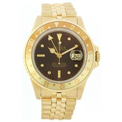 Gents 18KT Gold Rolex GMT Master Wristwatch