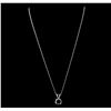 Image 2 : 14KT White Gold 3.05ct Black Diamond Pendant With Chain