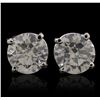 Image 1 : 14KT White Gold 5.05ctw Diamond Stud Earrings