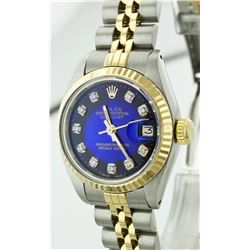 Ladies Rolex Two-Tone Diamond DateJust Wristwatch