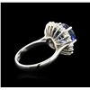 Image 3 : 14KT White Gold 4.51ct Tanzanite and Diamond Ring