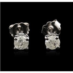 14KT White Gold 0.63ctw Diamond Stud Earrings