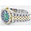 Image 2 : Gents Rolex Two-Tone Diamond and Emerald DateJust Wristwatch