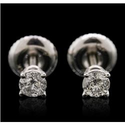 14KT White Gold 0.38ctw Diamond Stud Earrings