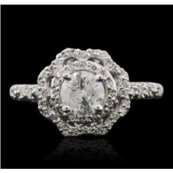 14KT White Gold 0.95ctw Diamond Ring