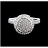 Image 1 : 14KT White Gold 0.80ctw Diamond Ring