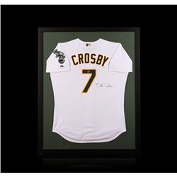 Bobby Crosby Framed Autographed Jersey