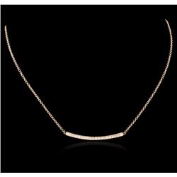 14KT Rose Gold 0.84ctw Diamond Necklace