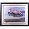 Image 1 : Harold James Cleworth Retrofuturism Pink Cadillac Limited Edition Lithograph
