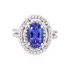 Image 1 : 14KT White Gold 2.66ct Tanzanite and Diamond Ring