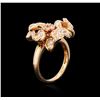 Image 3 : 18KT Rose Gold 0.74ctw Diamond Ring