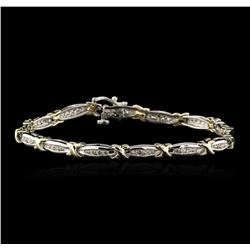 14KT Two-Tone Gold 0.50ctw Diamond Bracelet