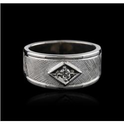 14KT White Gold 0.05ct Diamond Ring