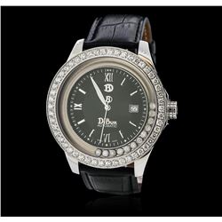 Gents DiBur Stainless Steel Diamond Wristwatch