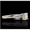 Image 2 : Platinum 1.13ctw Diamond Ring
