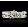 Image 1 : 14KT White Gold 1.33ctw Diamond Ring Wedding Set