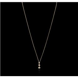 10KT Yellow Gold 0.06ct Diamond Pendant With Chain