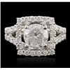 Image 1 : 18KT White Gold 2.55ctw Diamond Ring