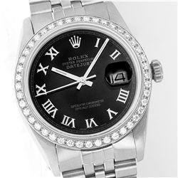 Gents Stainless Steel 1.20ctw Diamond DateJust Wristwatch