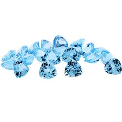 86.91cts Trillion Cut Natural Blue Topaz Parcel