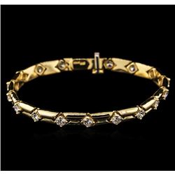 18KT Yellow Gold 2.82ctw Diamond Bracelet