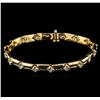 Image 1 : 18KT Yellow Gold 2.82ctw Diamond Bracelet